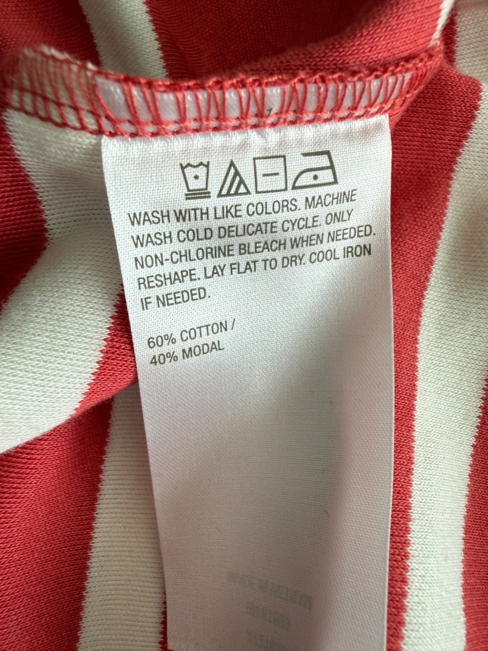Martha Stewart Signature Coral Stripe Modal Blend Tunic Top XL NWOT - Picture 11 of 16